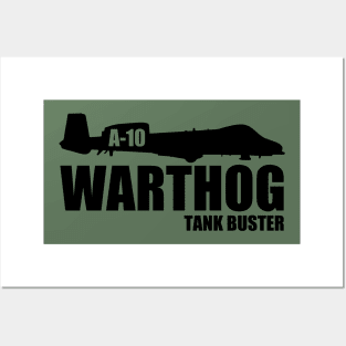 A-10 Warthog (subdued) Posters and Art